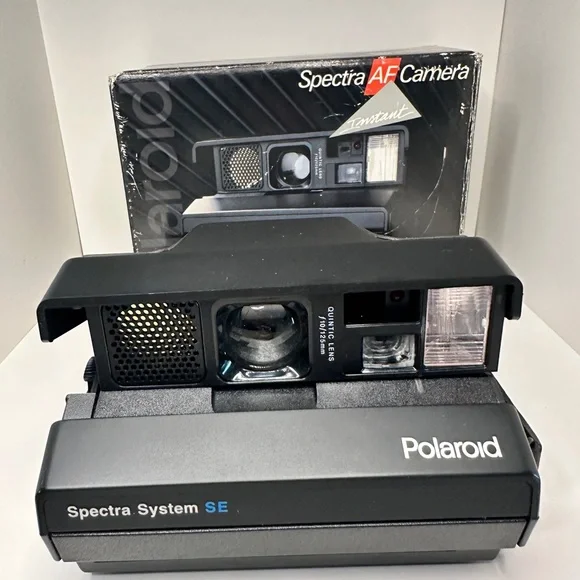 Vintage Polaroid Spectra AF Instant Film Camera with Original Box